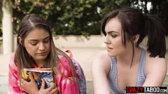Latina Teens Gizelle Blanco and Freya Parker in Hot Lesbian Action