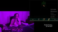 Play Brunette BBW with Big Tits Exposes Herself During Naked Gaming