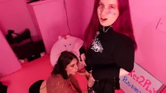 Play 2 Cute Shemales Bareback POV Anal Creampie
