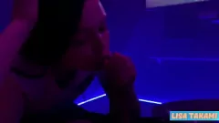 Play 18 Year Old Petite Brunette Lisa Takami's POV Blowjob & Cumshot