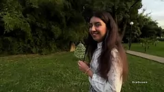 Play Teen Katty West's Public Forest Orgasm