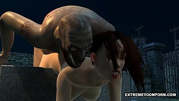 Play Sexy 3D Babe Fucked in a Graveyard by a Zombie