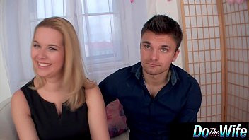 Play Blonde wife gets fucked with her husband watching