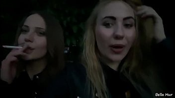 Play City center public garden lesbian fuck