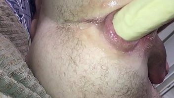 Play Anus suction cup and dildo anal fuck